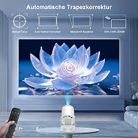 Salange 4K Mini Projektor Android 11 WiFi 6 Bluetooth 5.4 Otthoni Kivetítő 4