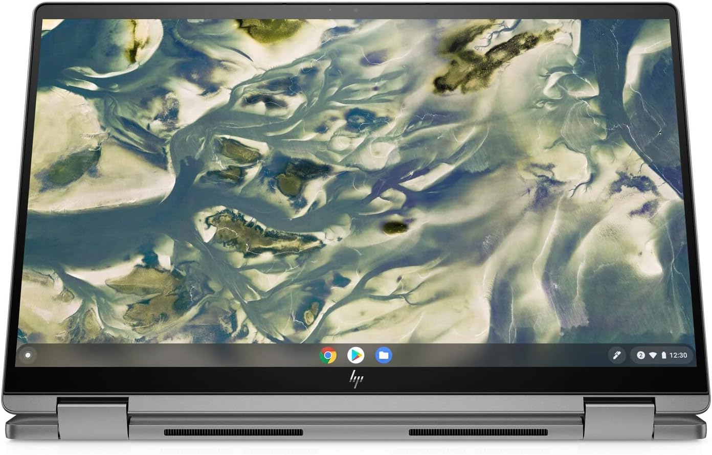 HP Chromebook x360 14c-cc0013dx 14 inch FHD 2 in 1 Touchscreen Laptop, Intel Core i3-1115G4, Intel UHD Graphics, 8 GB DDR4 RAM, 128 GB SSD Webcam, Wifi & Bluetooth, Google Chrome OS, Silver (Renewed)