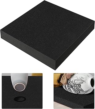 Pottery Foam Table Runner, Pottery Mould Tools, Large Pottery Sponges for Pottery Painting Glazing Pressing Molds Making Bowls Plates Ceramic Creation Black
