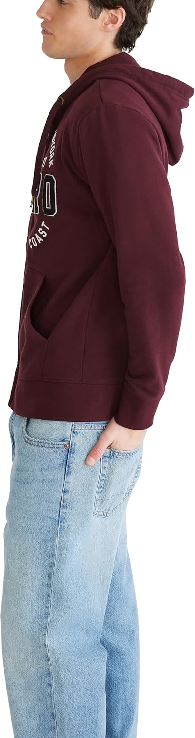 AEROPOSTALE mens Aero Logo Full Zip Hoodie- Circle - Image 3