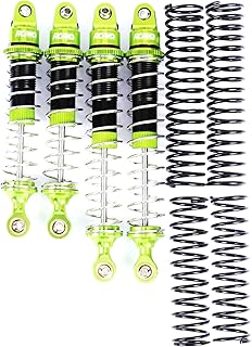 RCAWD Alloy Front Rear Shocks for Losi 1/10 Baja Rey 4WD Shock 1/10 Hammer Rey U4 Rock Racer Green