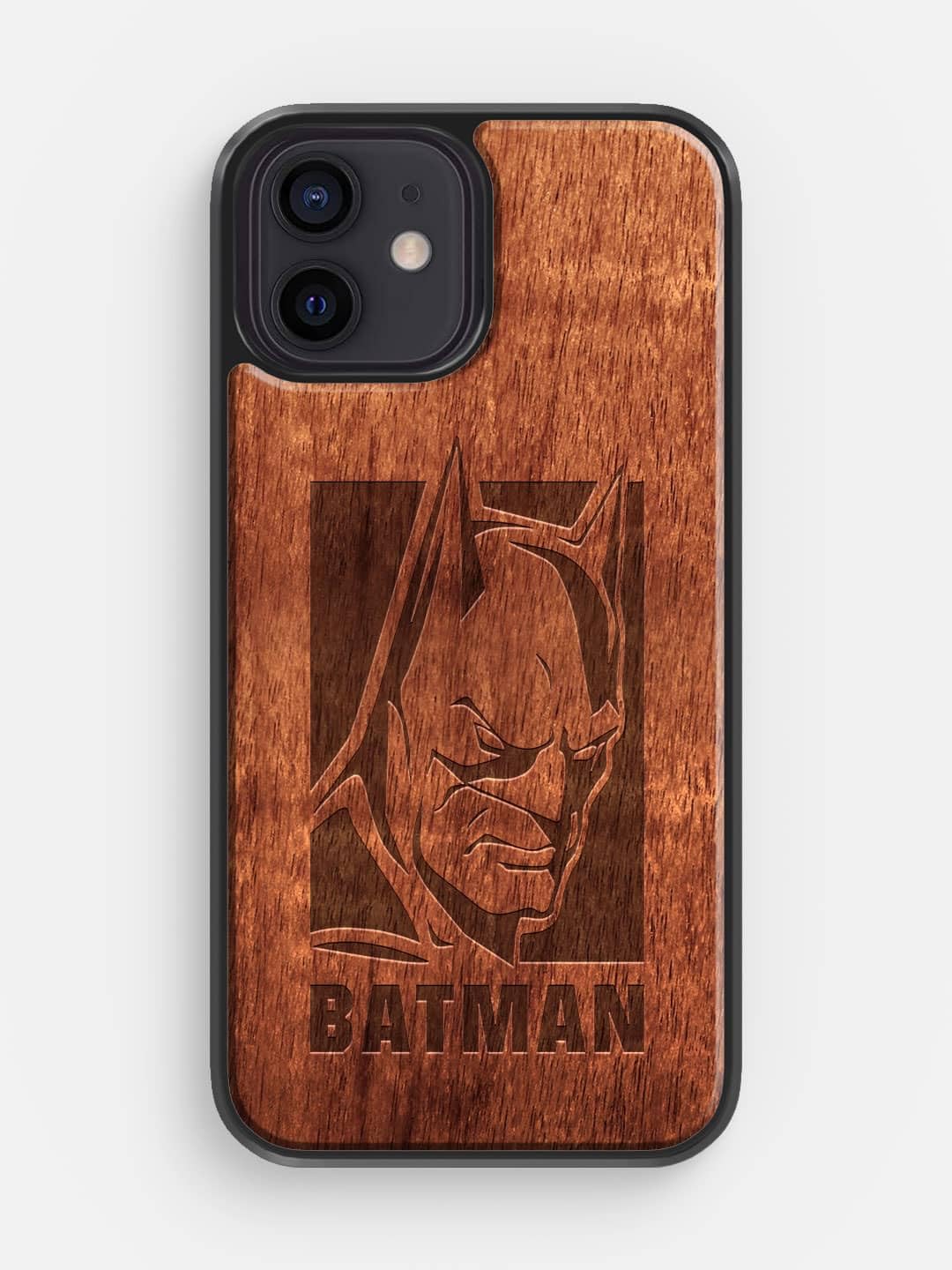 Macmerise Phone Case | Compatible with iPhone 12 Back Cover Case | Design Batman Stare | 360 Degree Protection | Protective Mobile Cover | iPhone 12 Phone with Camera Protection