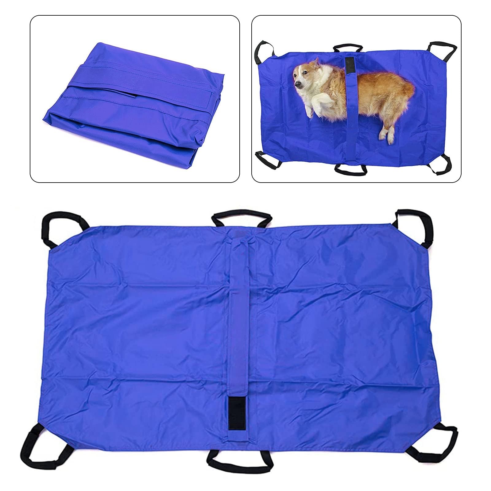 Barella per animali, barella da trasporto per cani, barella pieghevole e morbida per animali, barella per animali con cinghia di sicurezza, impermeabile per cani e altri animali