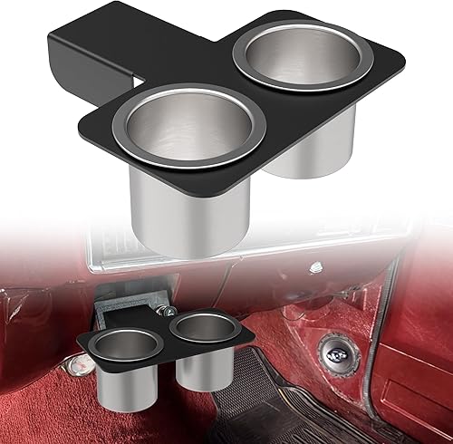 Portavasos universal para camiones Chevy y GMC, soporte aislado desmontable compatible con ChevyGMC CK 1973-1987 y 1991, inserto de consola central