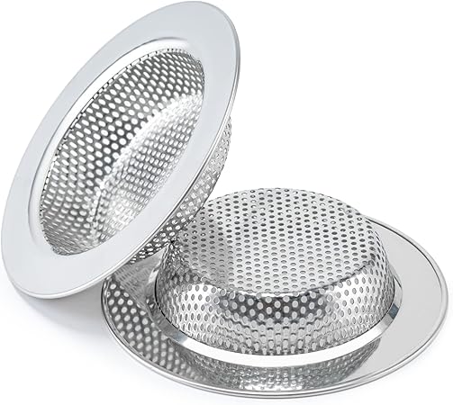 Honmein 2 Pcs Sink Strainer for Most Kitchen Sink Drain