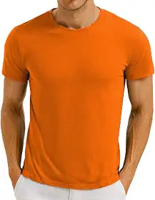 Camisetas masculinas de manga curta gola redonda cor sólida moda para uso casual e diário