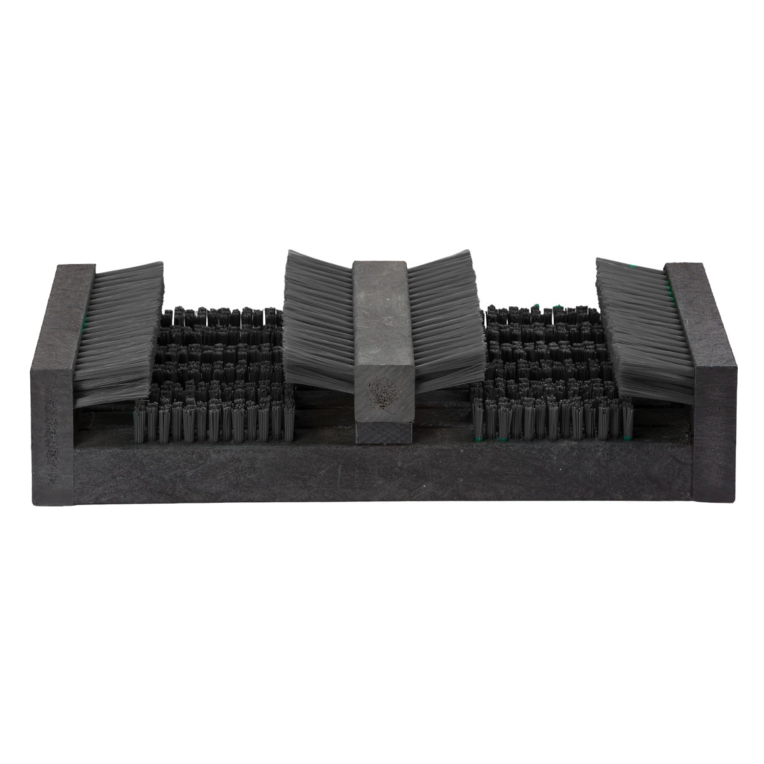Borstelshop Schuhabstreifer Kunststoff - Fussabtreter Aussenbereich - Fußabtreter Außen - Robuster Schuhabstreifer Aussen Bürsten - Fußabstreifer - 50x30cm - Schwarz