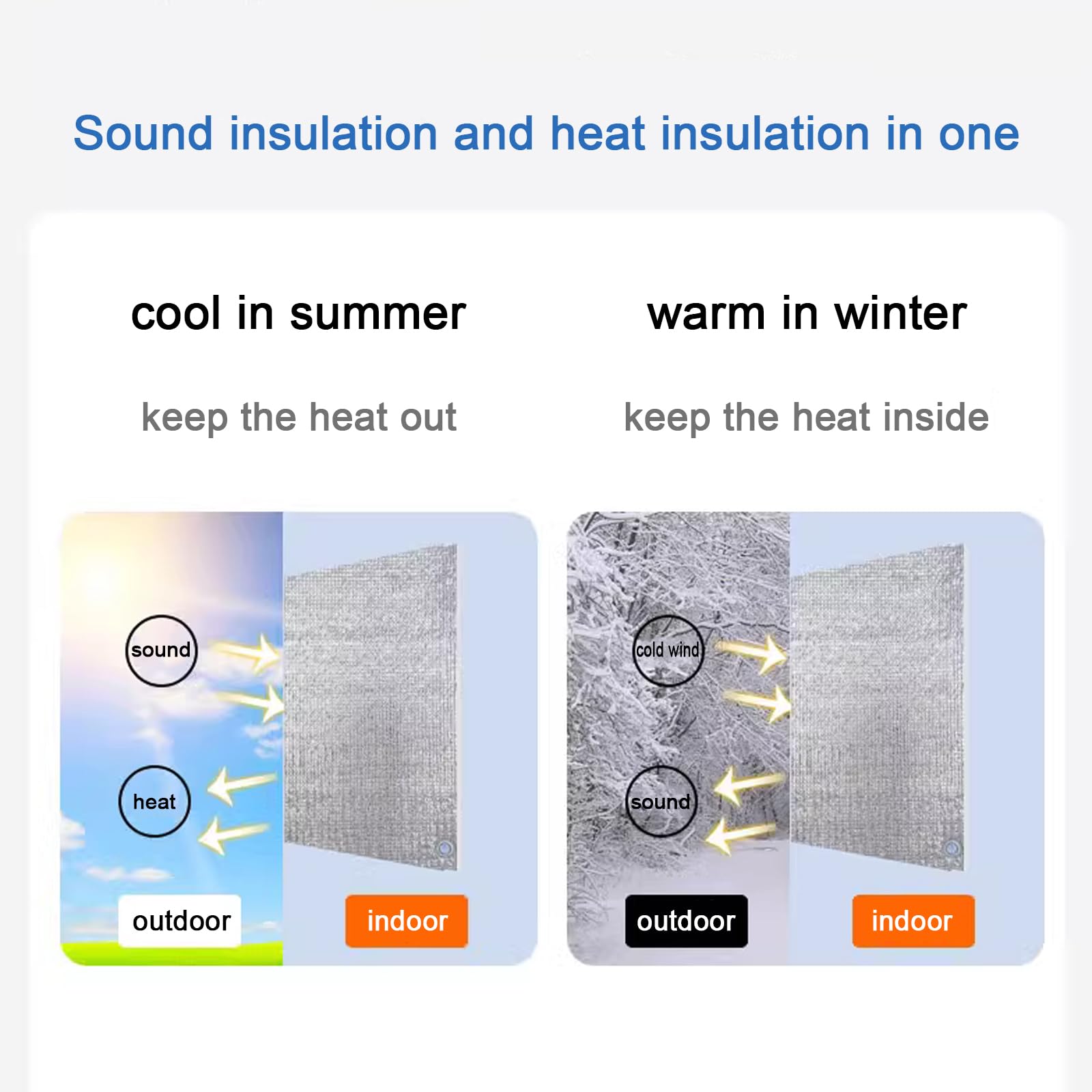 Pellicola per Vetri Finestre Privacy,Pellicola Oscurante Controllo del Calore,Pellicola Riflettente Finestre Anti 99% UV,Pellicola Isolante in Alluminio,per Lavanderie Balcone (130x160cm/51''x63'')