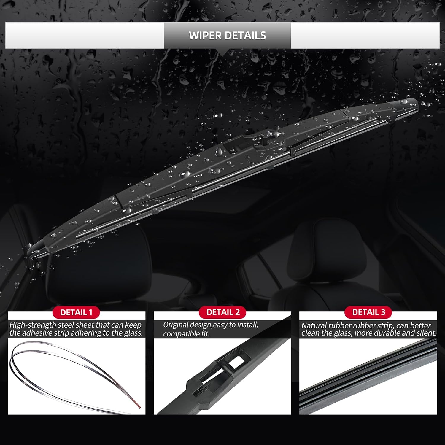 Rear Windshield Wiper Blade and Arm for Buick Envision 2021-2025