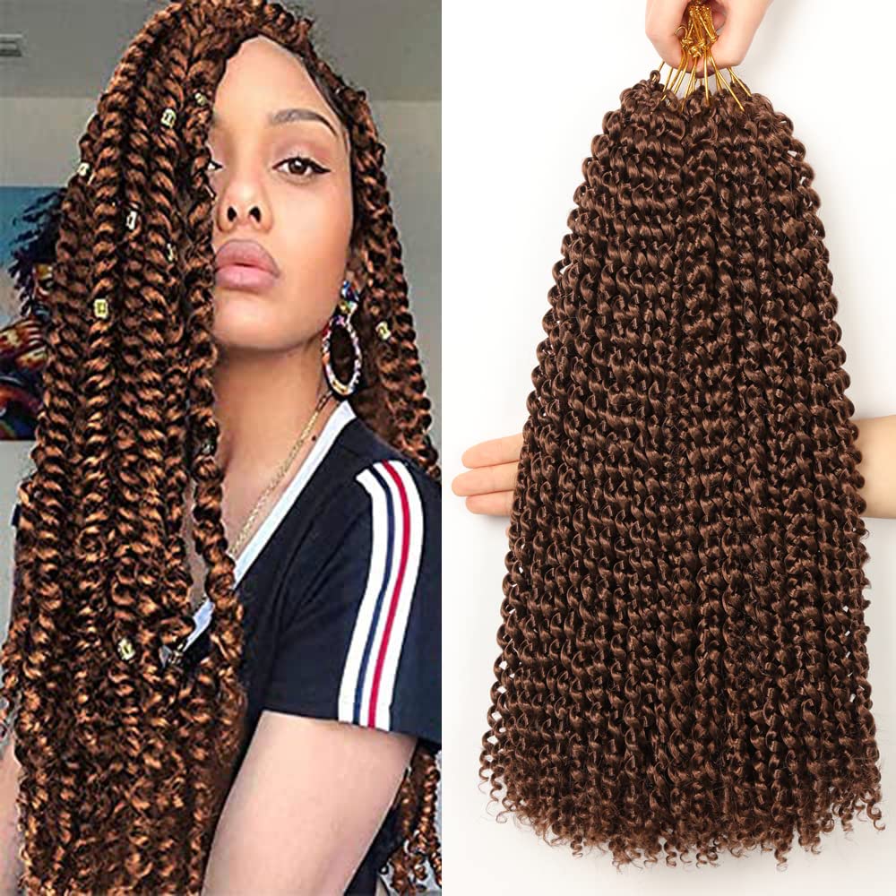 Water Wave 18 Inch Snapklik.com : Passion Twist Hair Brown 18 Inch Water Wave Crochet Hair ...