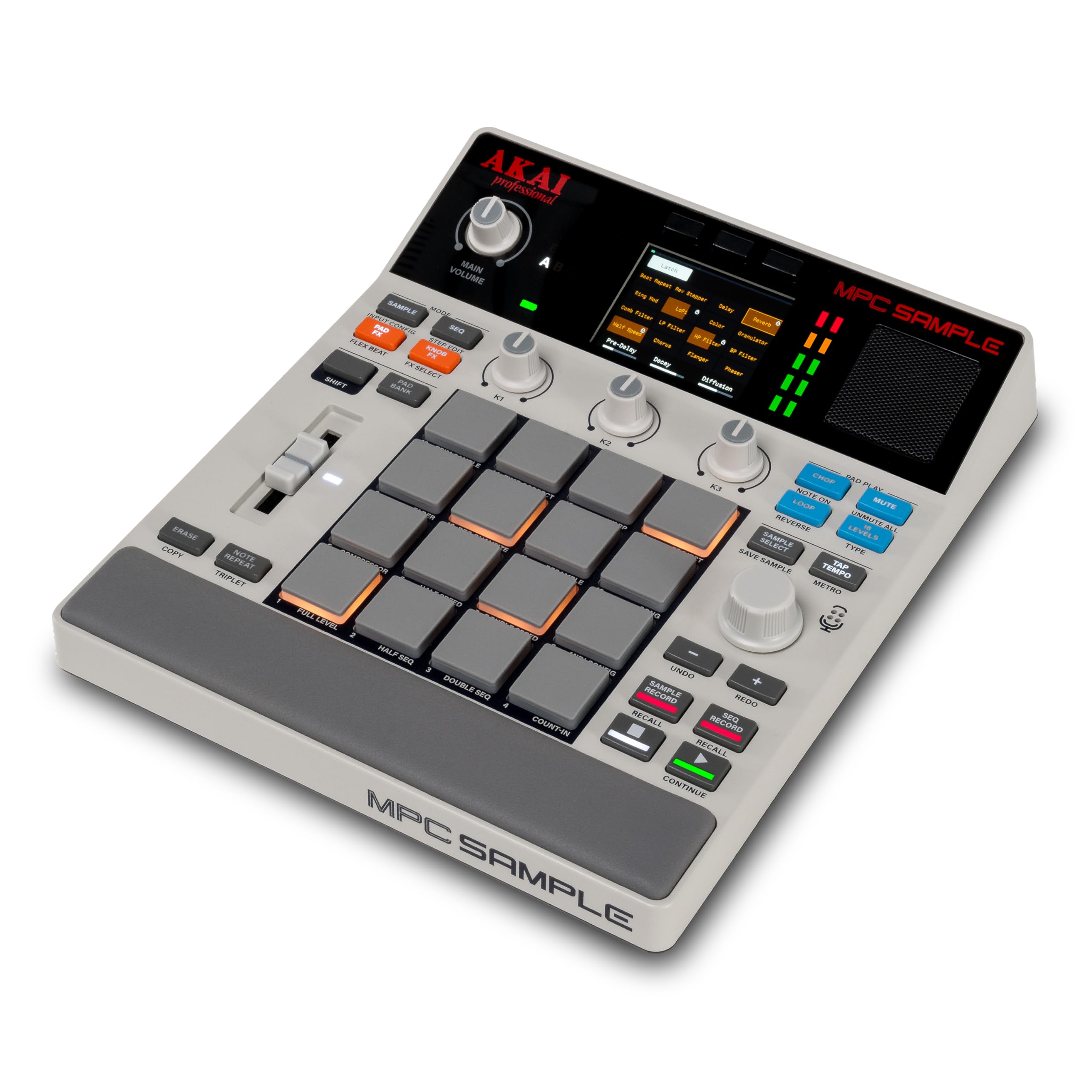 Akai Professional MPC Sample - Sampler Portable Autonome, Séquenceur et Processeur d'Effets avec Batterie Rechargeable, USB-C, Haut-Parleur et Micro