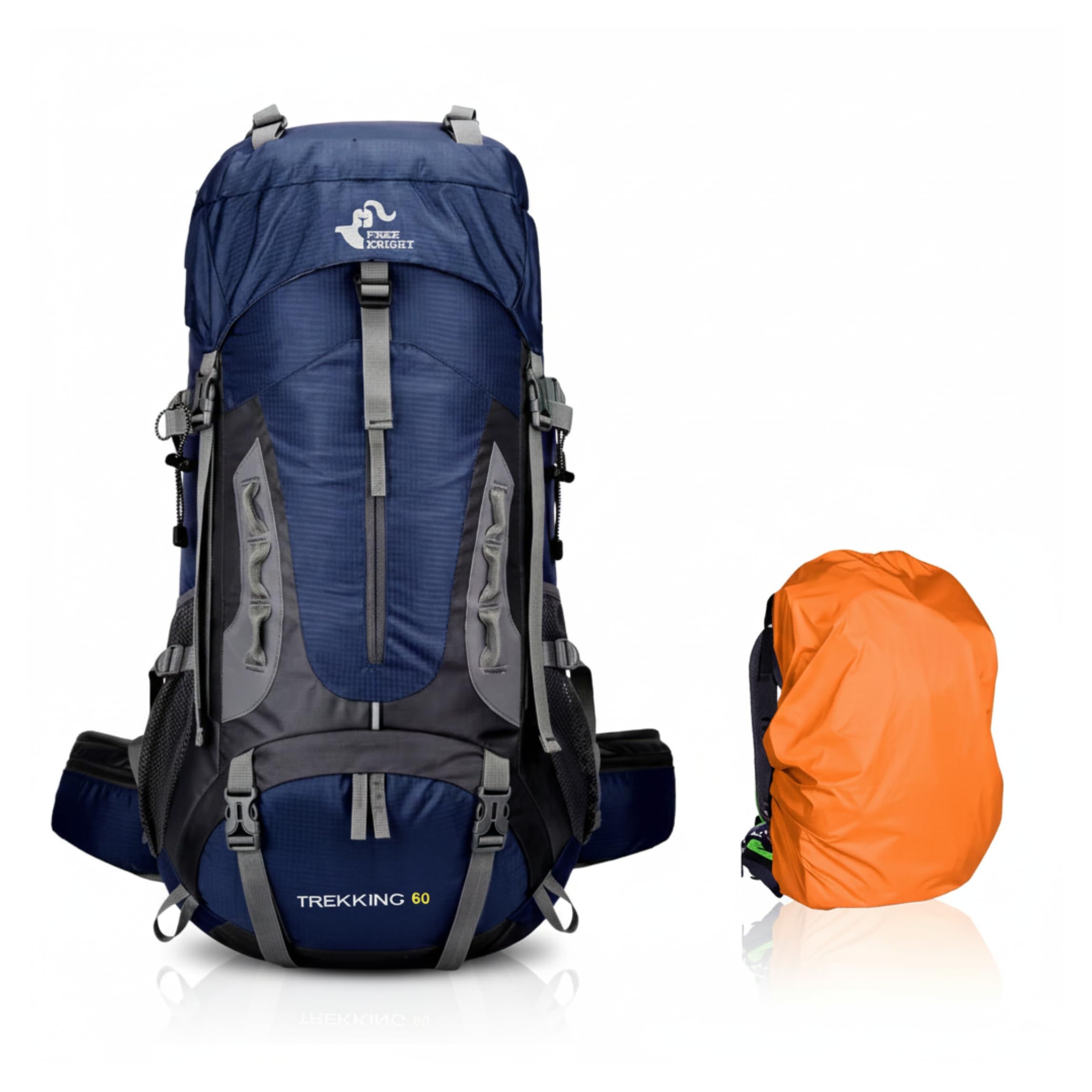 X 60L/65L/70L Rucksack Backpack - Large Travel, Trekking & Camping Bag for Men/Women-image-27