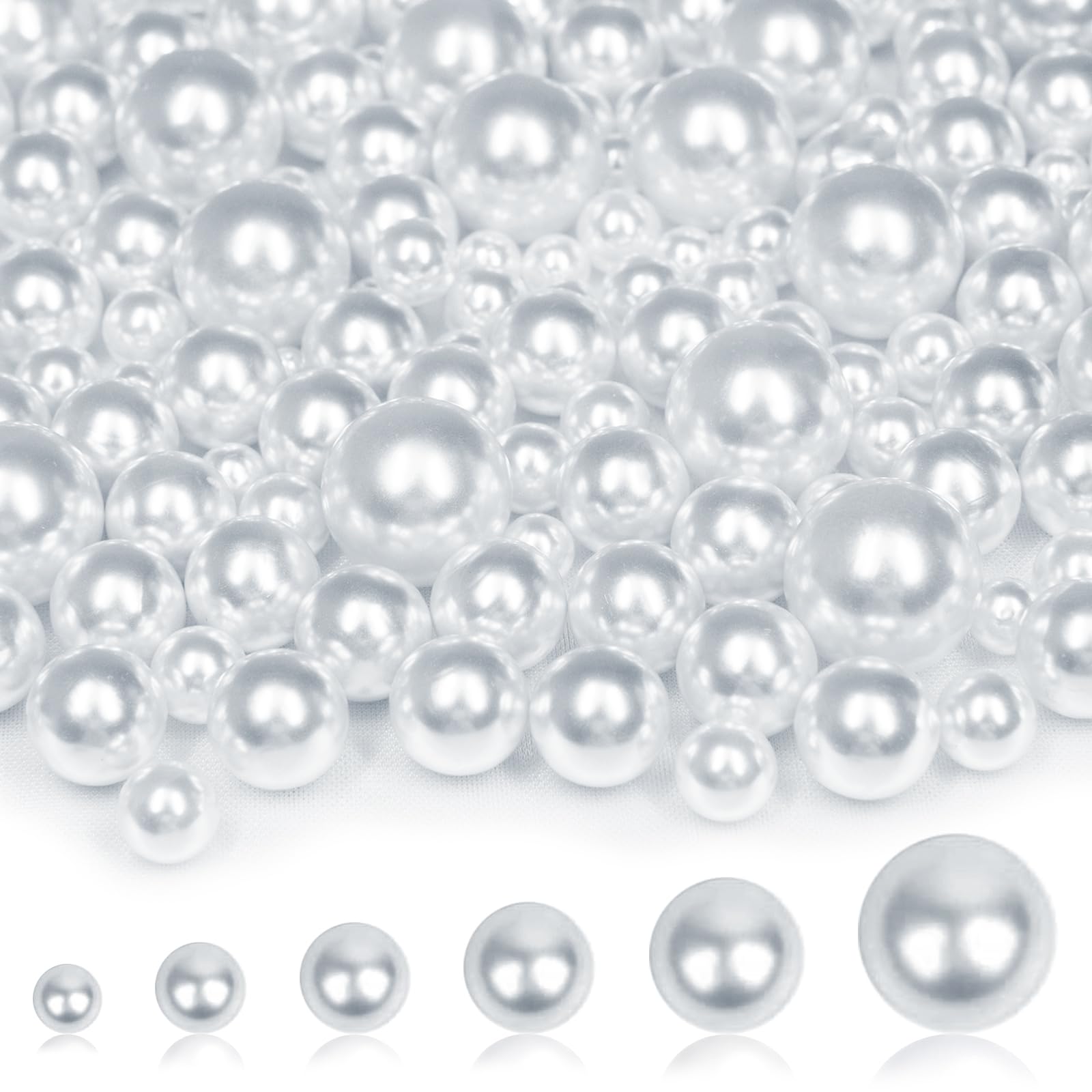 Perles pour remplissage de vase : lot de 2000 perles blanches pour décoration
