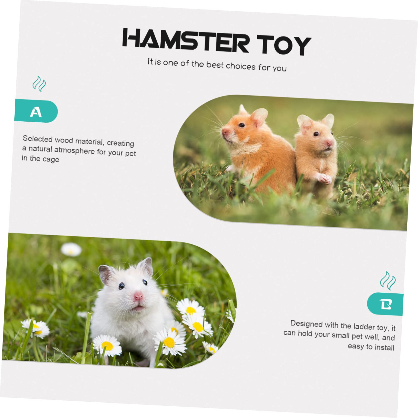 Hámster Juguete Conejillo De Indias De Juguete Pequeño Juguete para Mascotas De Madera Hámster Plataforma Hámster Tablero De Madera Hámster Accesorios Hámster Junta Pequeña