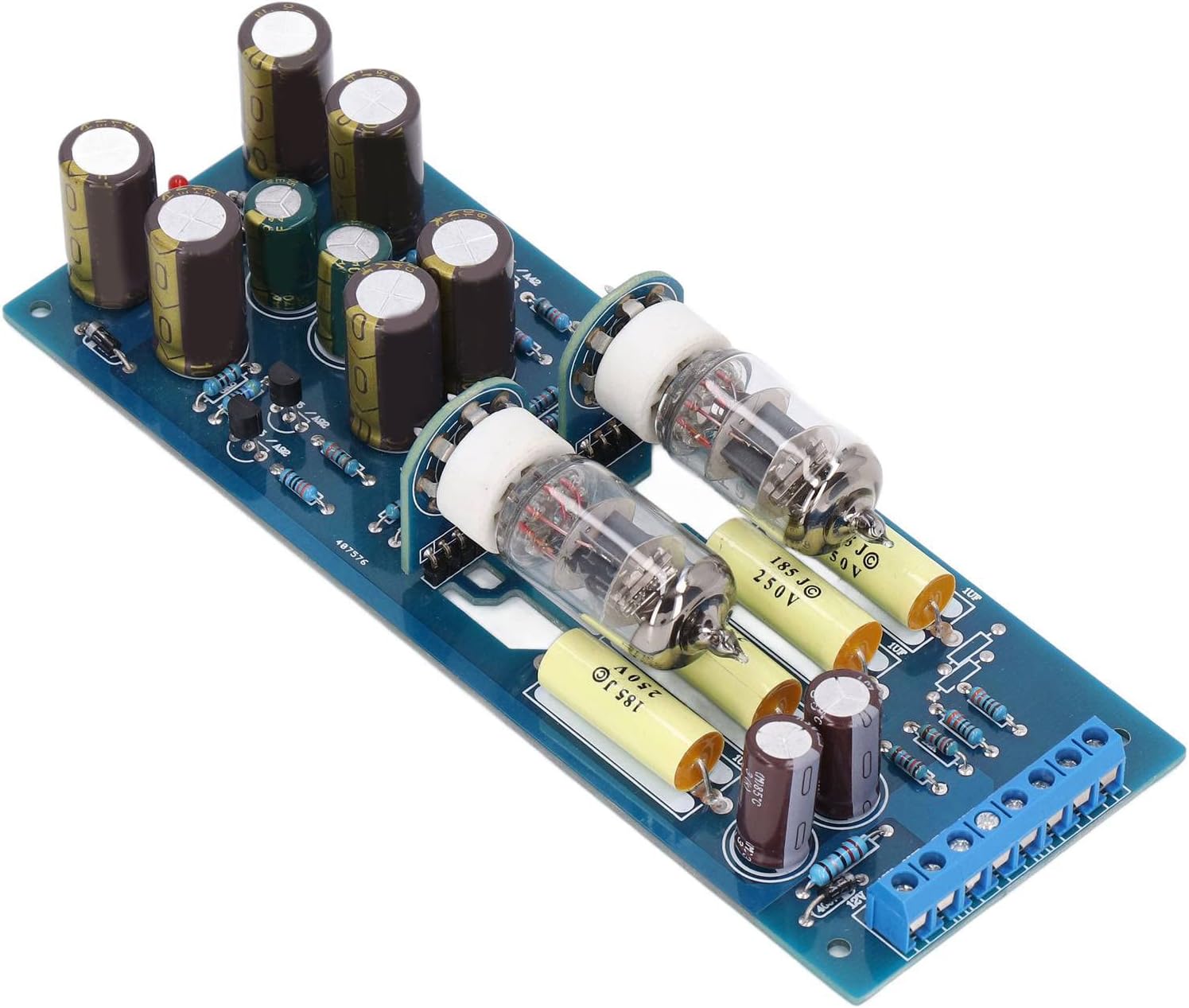 6J1 Tube Preamplifier Module, HiFi Power Preamp Amplification, with LED AC 12V for Soft and Beautiful Sound