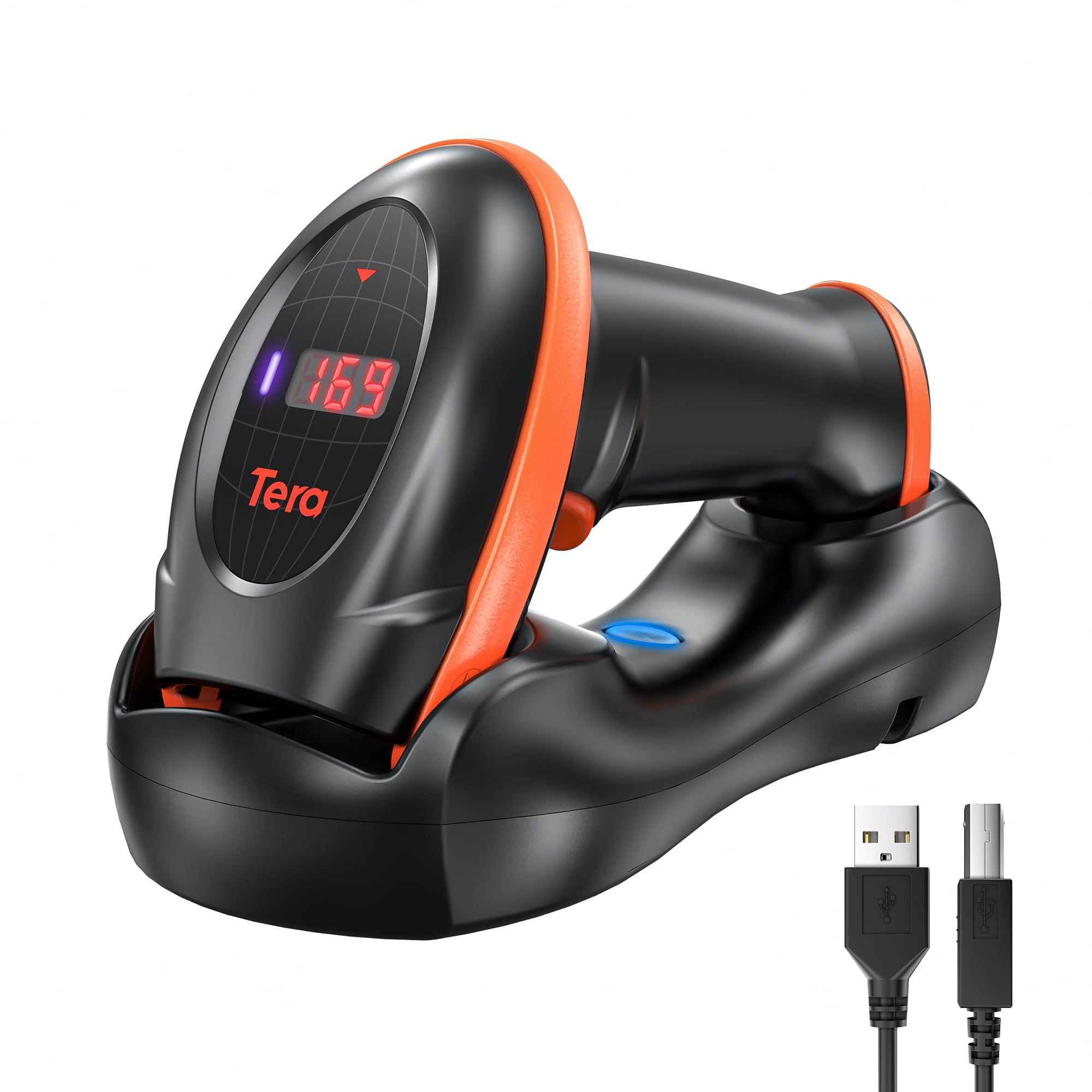 Eyoyo Barcodescanner, 1D, 2D QR, bedraad en 2,4 G