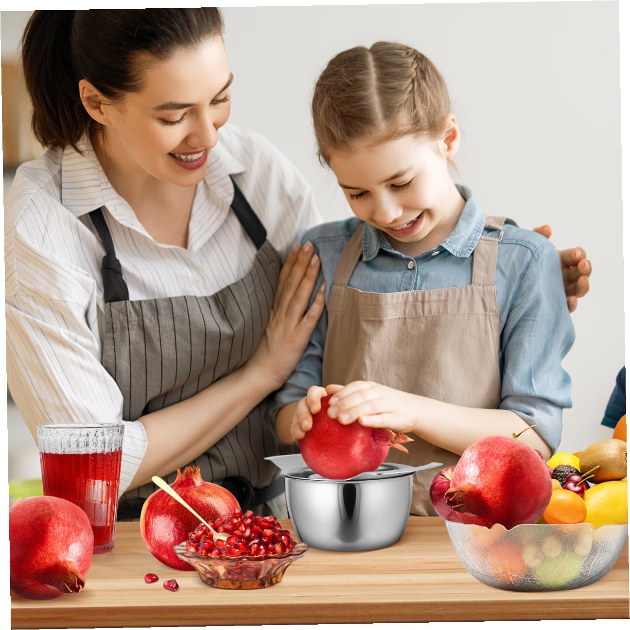 Veemoon Herramientas Para Pelar Frutas Pelador De Granadas De Cocina Fácil De Quitar Utensilio Tazón
