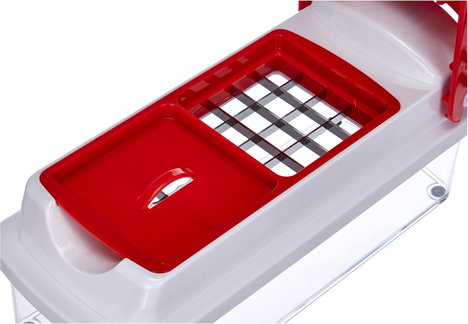 Genius Vegetable and Fruit Cutter, red, 22.2 x 10 x 8.19 cm