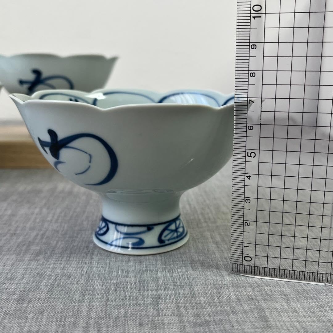 Amazon.co.jp: 有田焼 正苑窯 脚付き小鉢 5客セット 品