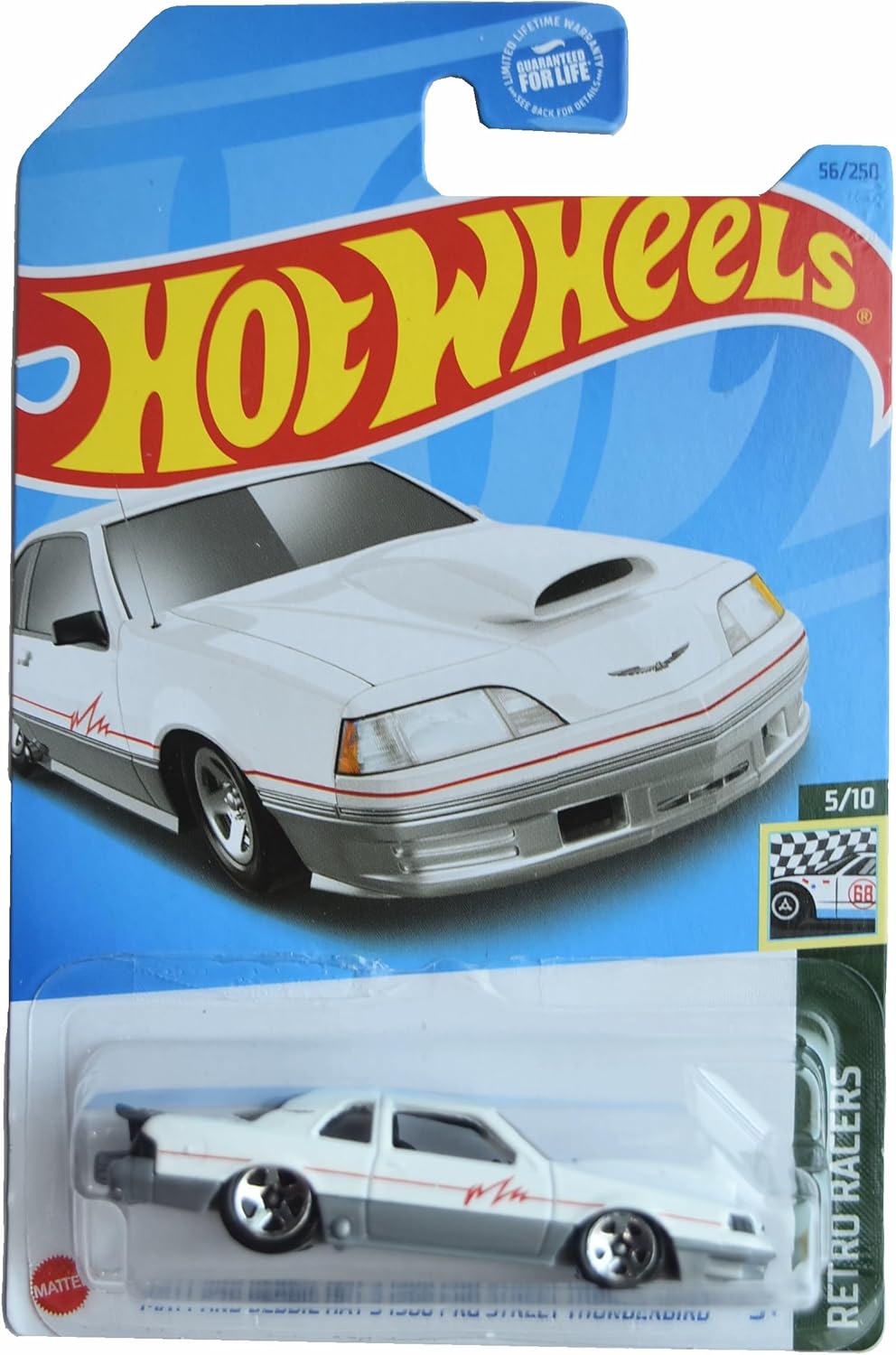 Hot Wheels Matt and Debbie Hay's 1988 Pro Street Thunderbird, Retro Racers 5/10 [White] 56/250