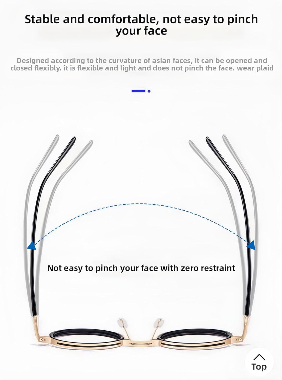 JOLLYNOVA Tate Retro Titanium Acetate Prescription Glasses Frame,Luxury Round Eyeglasses with Blue Light Lenses 48-24-148mm - Image 5
