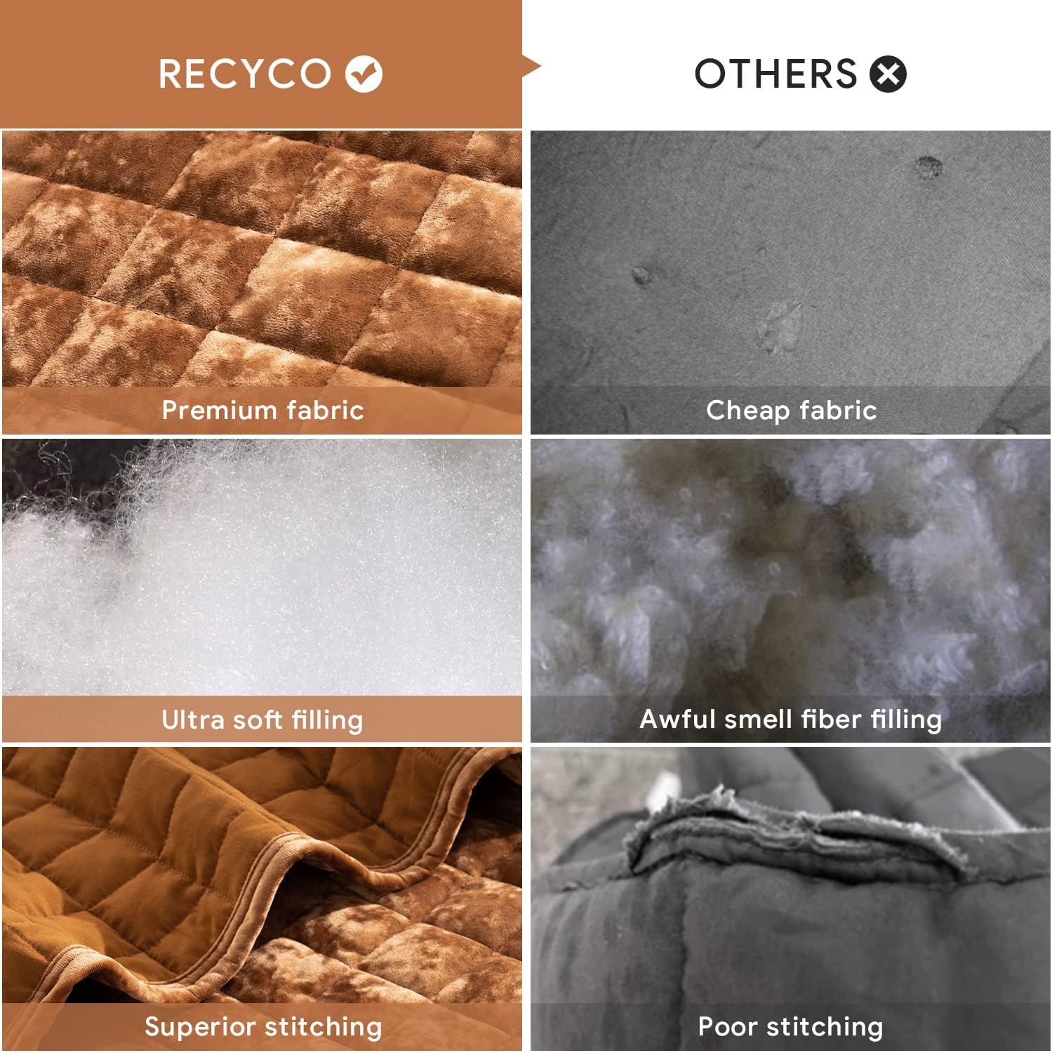 RECYCO Luxury Velvet Quilt Set King Size Bedding Sets, Ultra Soft Velvet Comforter Set, Lightweight Oversized Bedspread Quilted Coverlet for All Season, with 2 Pillow Shams, Rusty Burnt Orange - Image 8