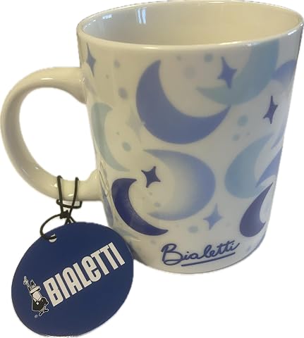 Bialetti - Desenli Kahve Kupası (Mavi)