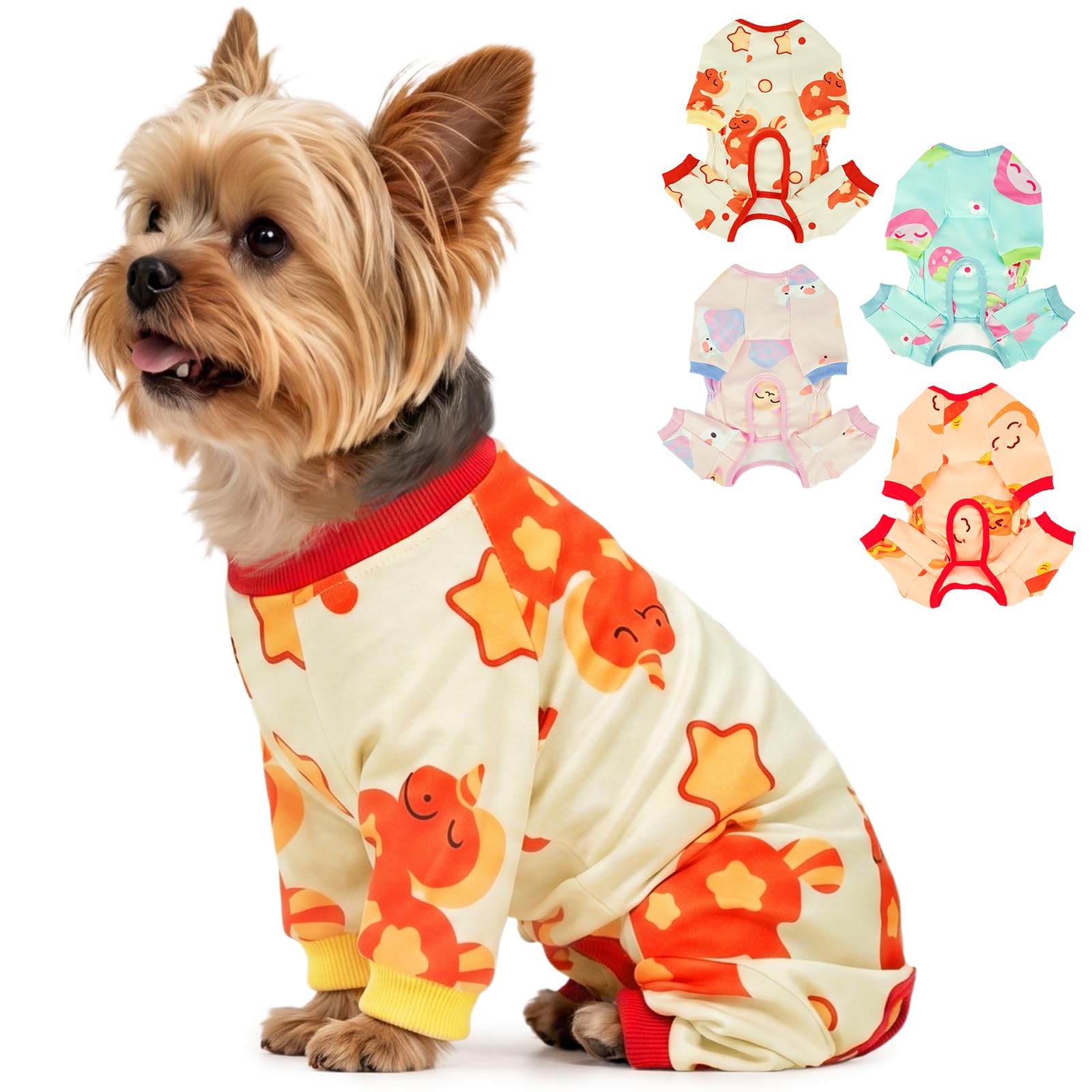 Pyjama souple pour chien Nanaki contre le froid nocturne des chiots XXS