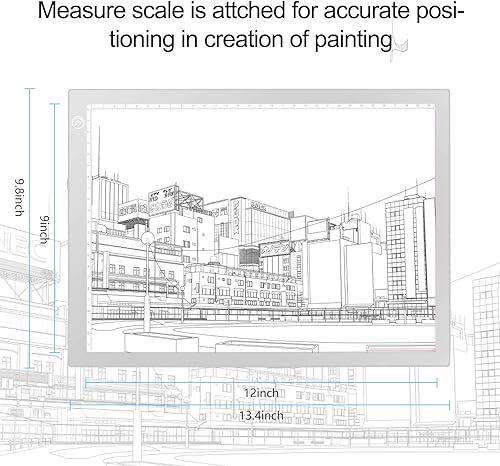 Miniatura 3 de LitEnergy Caja de trazado de luz recargable con batería, ultrafina y ajustable, almohadilla de luz LED de trazo de energía USB, tamaño A4 para