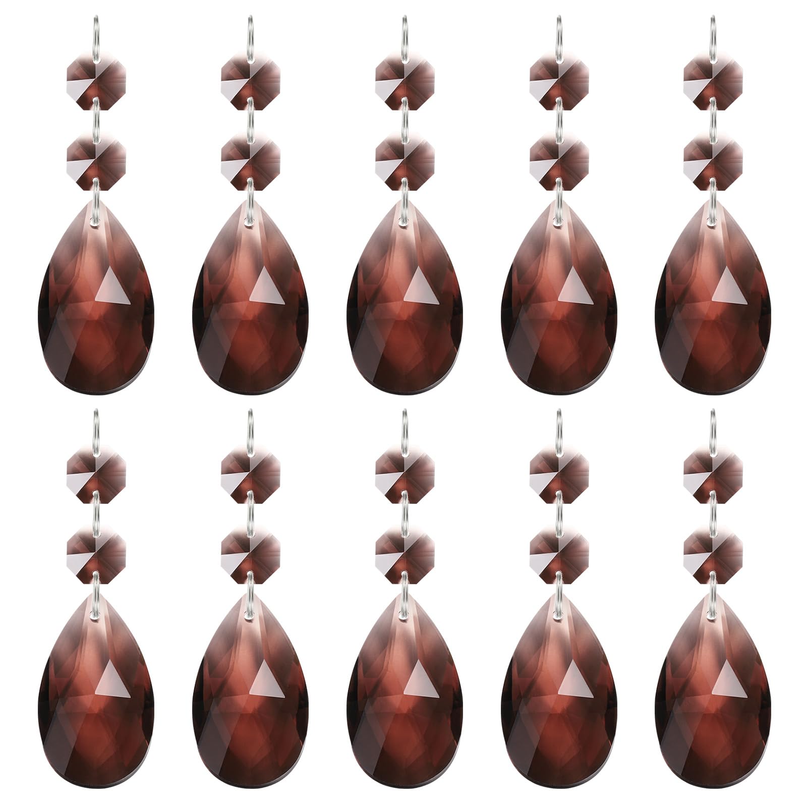 PATIKIL Teardrop Crystal Chandelier Pendants Beads