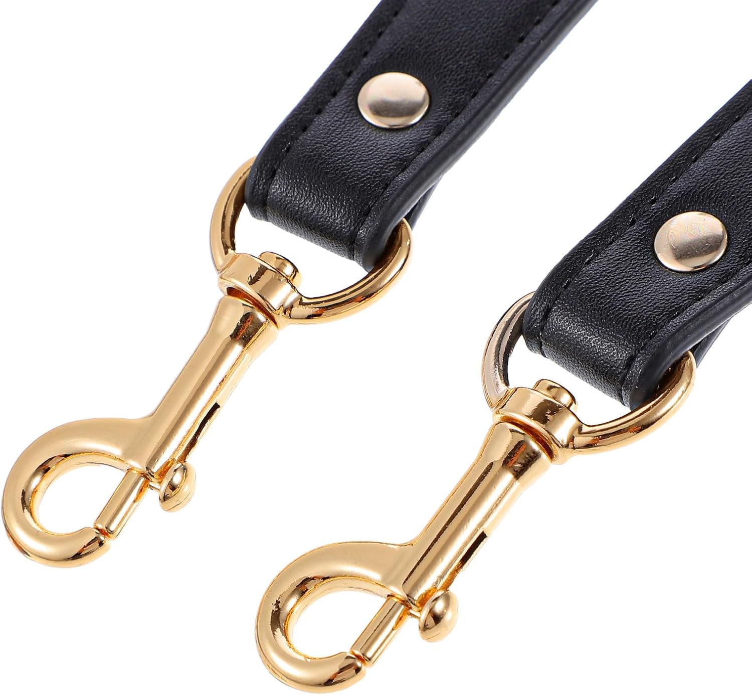 Short Purse Strap, Shoulder Straps for Bags, Leather Purse Strap Purses Straps Replacement Crossbody for Wallet Bag(Black) - Image 6