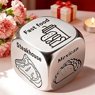 Mom Wife Sister Gifts for Mothers Day, Dad Gifts for Fathers Day, Winzwon Funny Date Night Food Decision Dice Anniversary Wedding Birthday Couple Gifts for Women Boyfriend Girlfriend Gag Gifts