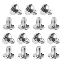 Vista 89 de MroMax Tornillos de máquina M2.0.197 x 0.157 in Tornillos Phillips Cross Truss Head Tornillo 304 Pernos de sujeción de acero inoxidable 15pcs