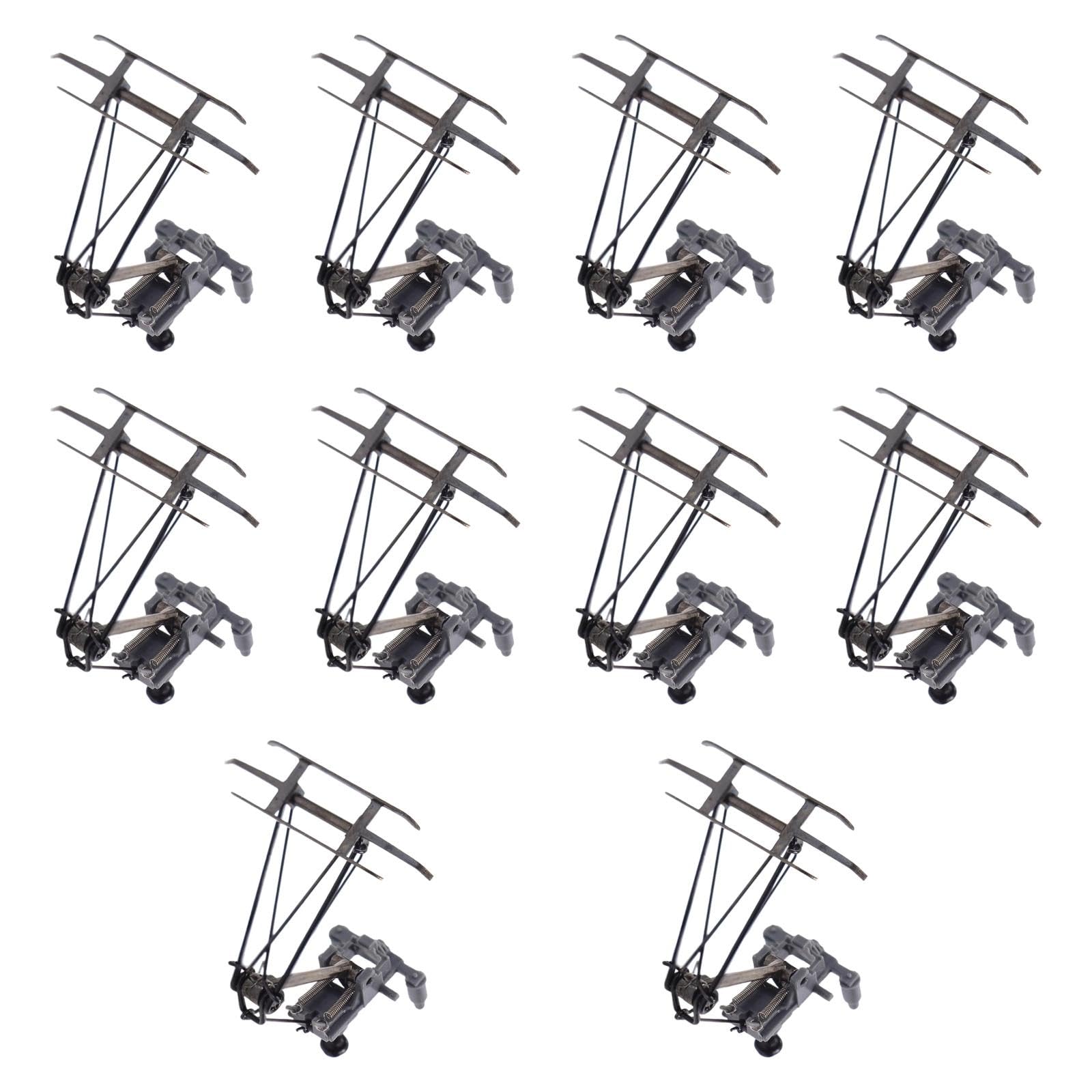 10 Unités Train Model Arm Pantographs Bow for Railway Landscaping Ho Scale