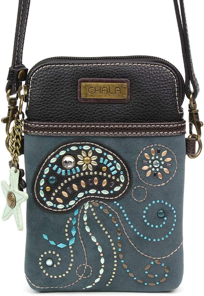 CHALA Dazzled Cellphone Crossbody Handbags for Women -Multicolored (Dazzled JellyFish)