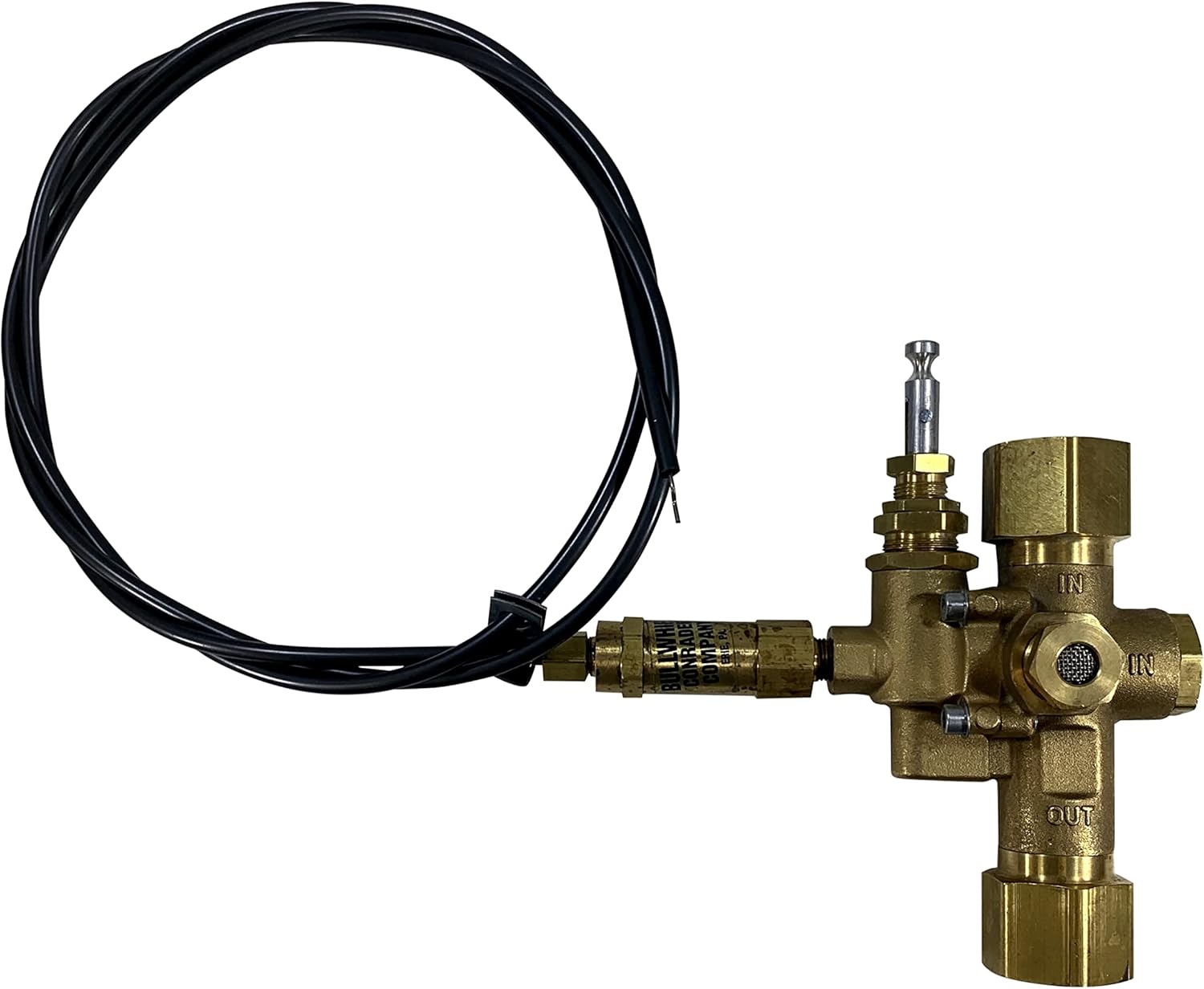 3/4" Female NPT Inlet/Outlet, Unloader Pilot Check Valve, plus Throttle Control Cable for 6.5HP MAX Gas air Compressors (140-175 PSI, Valve ONLY, Throttle Control Cable NOT Included)
