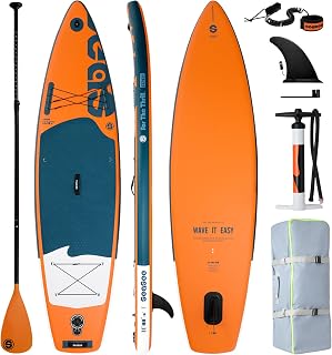 Inflatable Paddle Board,Stand Up Paddle Board,11ft Paddle Boards for Adults,33in Widen SUP Board with SUP Accessories,Double Action Pump,SEASEESUP
