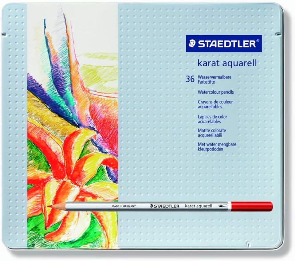 Lápis de Cor Aquarelável, Staedtler, Karat, 125 M36, 36 Cores