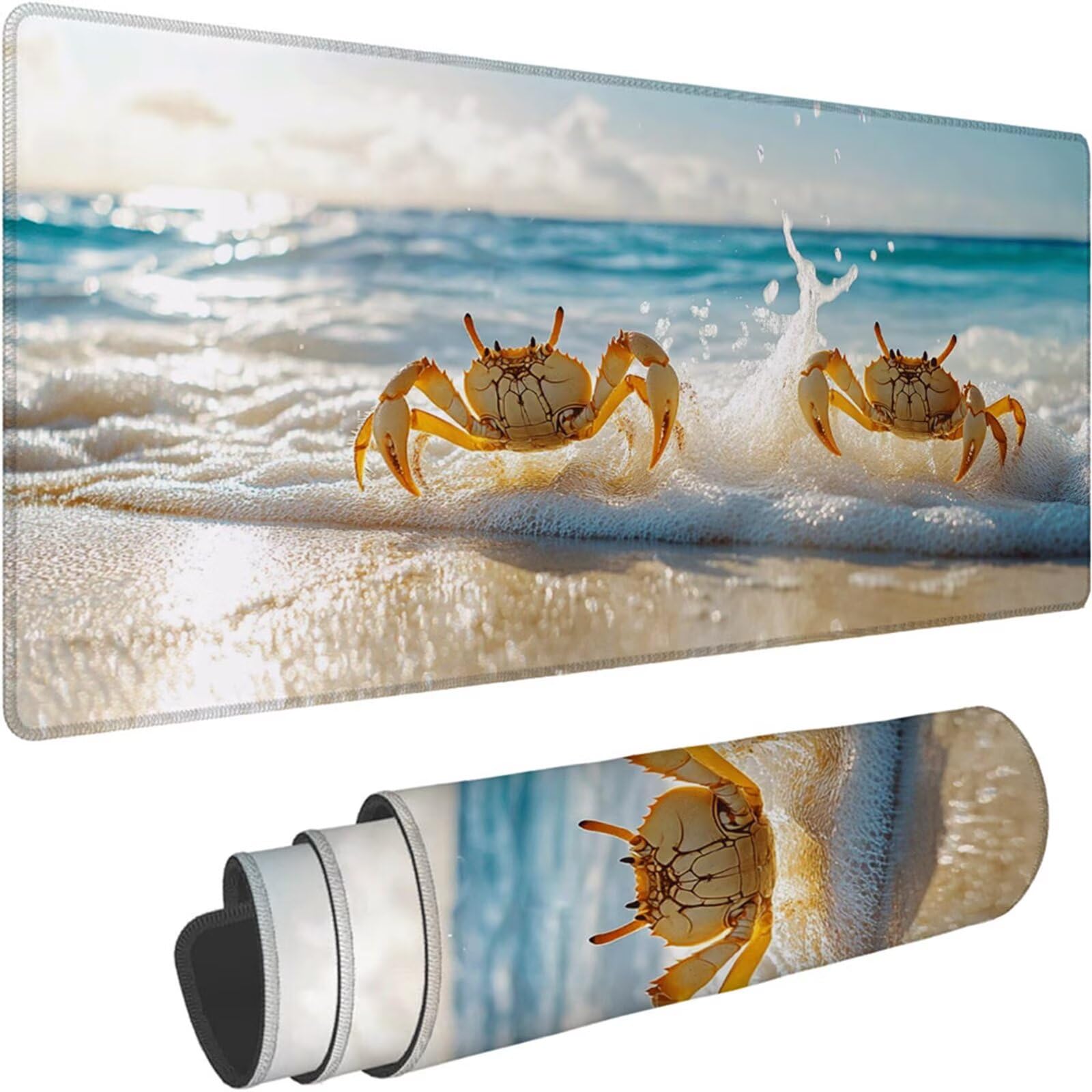 Gamingowa podkładka pod mysz 1200 x 600 x 3 mm, XXL, wodoszczelna, odporna na ścieranie, z przyszytymi krawędziami, podkładka na biurko, poprawia prędkość i precyzję, pod laptopa, komputera, wzór
