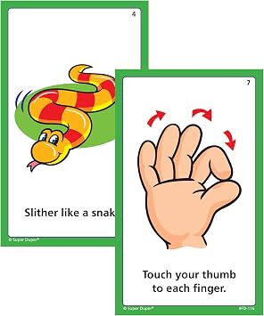 Super Duper Publications | Move Your Body Fun Deck | Occupational Therapy Flash Cards | Educational Learning Materials for Children