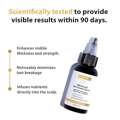 Miniatura 5 de Advanced Hair Growth Serum - Aceite para el crecimiento del cabello con aloe vera biotina, cafeína y queratina - Aceites para el cabello estimula el