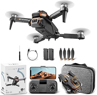 GT5 Drone Com Camera Drone Profissional 1080p HD 6K/4K FPV WiFi Mini Controle Remoto DroneQuadricóptero Com Bolsa De Transporte GN-501