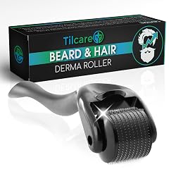 Beard and Hair Derma Roller 1Pack by Tilcare - Sterile Titanium Derma Roller 0 25mm
