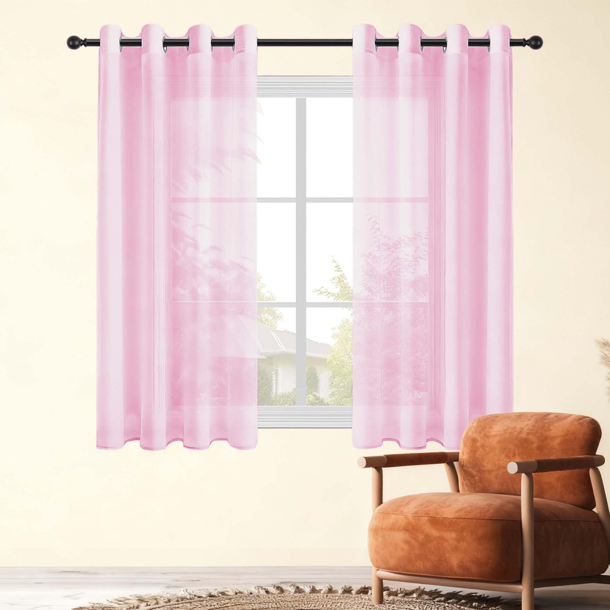 Voilage rose 200x250 pour salon : créez une ambiance douce et tamisée