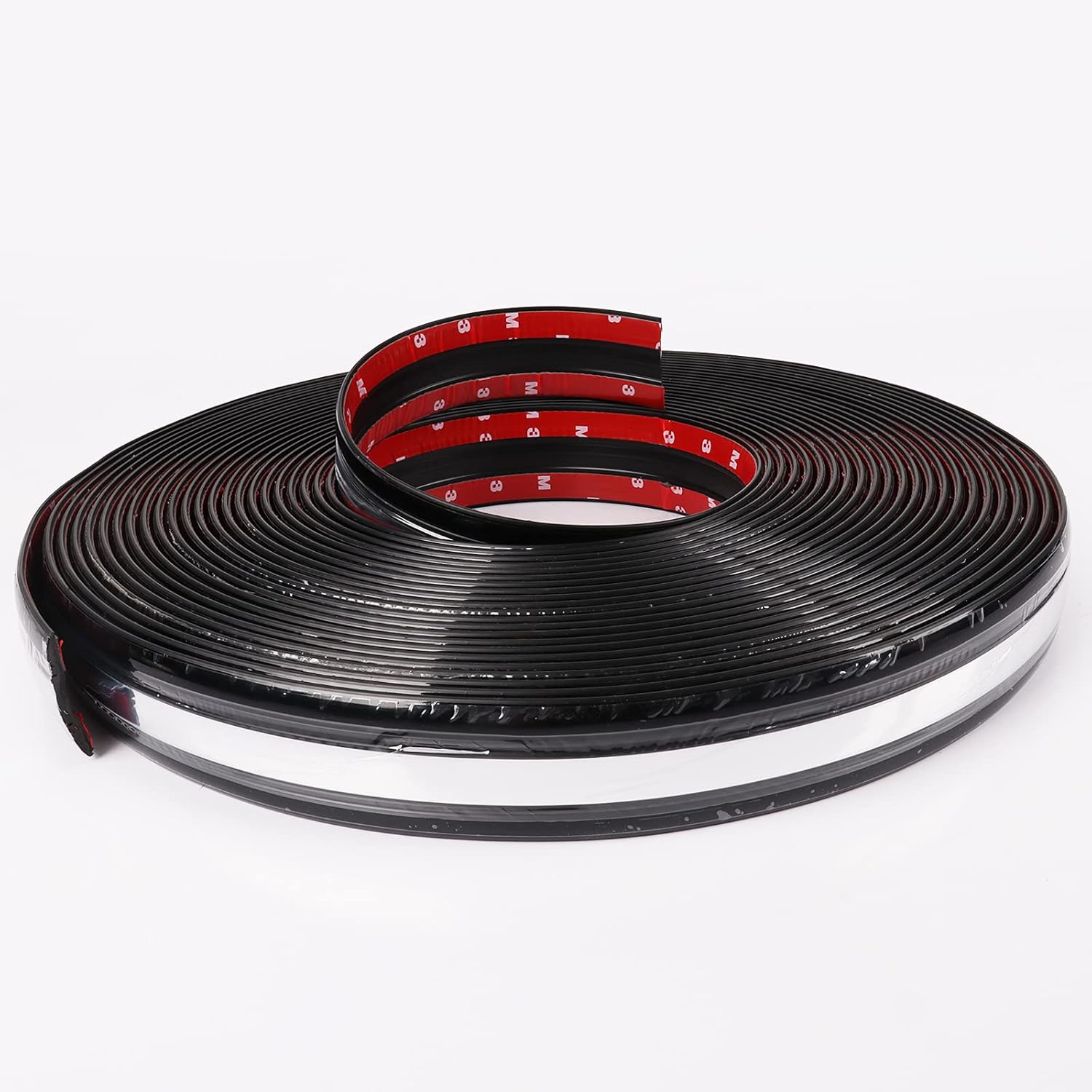 43mm Automotive Body Side Trim Molding Black Chrome