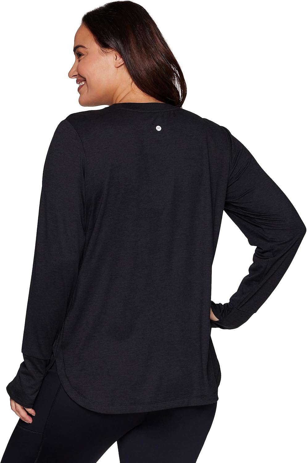 RBX Active Women's Plus Size Workout Top with Thumbholes, Buttery Soft Lightweight Long Sleeve Tunic Yoga Top for Women