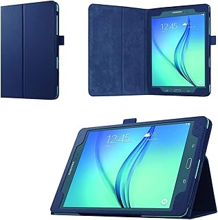 Samsung Galaxy Tab A 8.0 2015 Case - Slim Folding Cover Case with Auto Wake/Sleep and Stylus Pen Loop for Galaxy Tab A 8.0 Tablet SM-T350 2015 Release (NOT FITS 2017 Tab A 8.0) (Drak Blue)