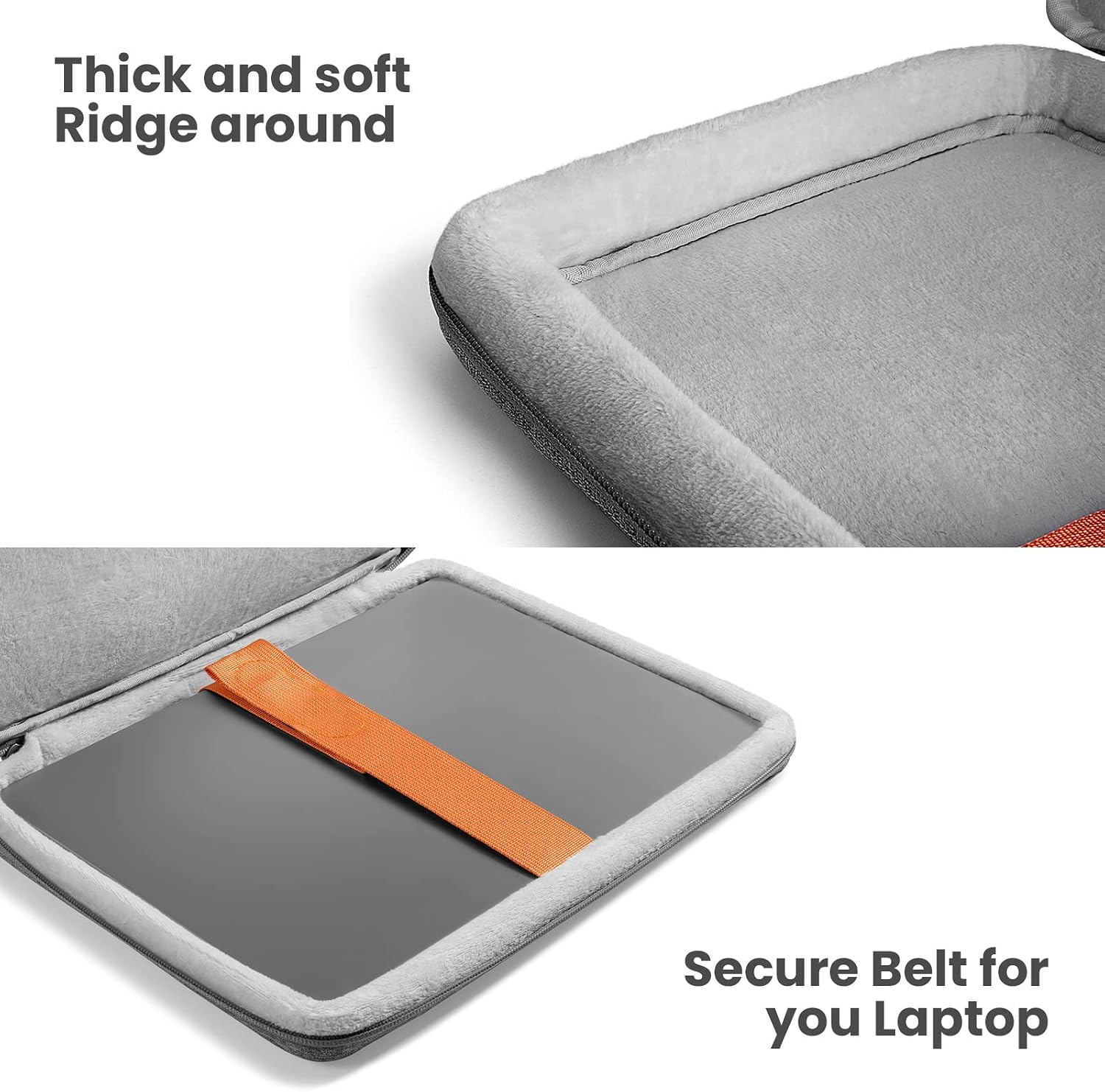 tomtoc 360 Protective Laptop Carrying Case for 16-inch New MacBook Pro M2/M1 Pro/Max A2780 A2485 A2141 2023-2019, Dell XPS 15 Plus, The New Razer Blade 15, Surface Book 3/2 15, Accessory Sleeve Bag