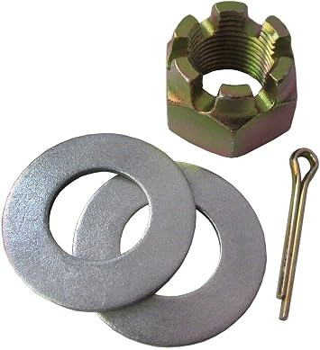 Front/Rear Axle Nut and Washer Kit Compatible with Polaris RZR 570 800 900 1000 Turbo ATV/UTV Models Replacement for Parts 7547337, 7555796, 7661404