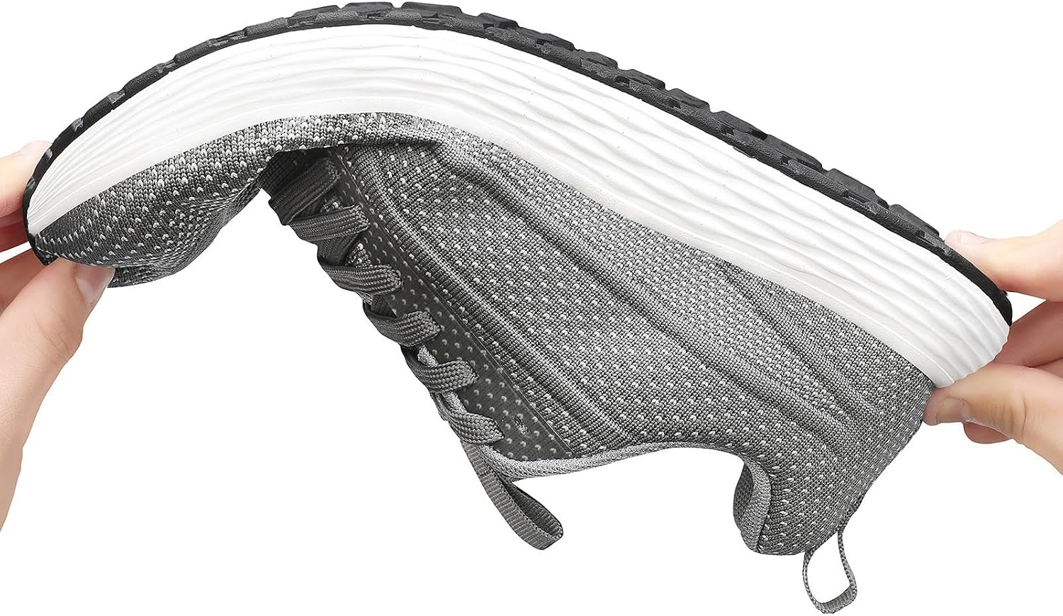 Mens Wide Toe Box Walking Shoes Running Athletic Sneakers-Breathable Lightweight Non-Slip